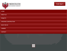 Tablet Screenshot of monteithbuild.com